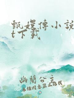 甄嬛传小说txt下载