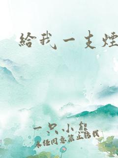 给我一支烟小说