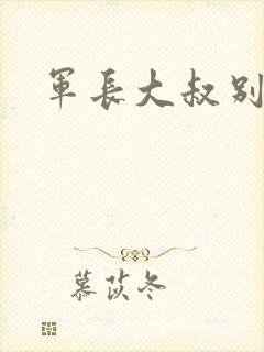 军长大叔别使坏