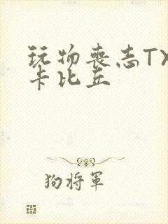 玩物丧志TXT卡比丘