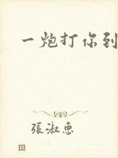 一炮打你到天亮