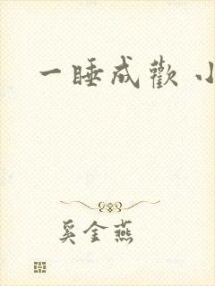一睡成欢 小说