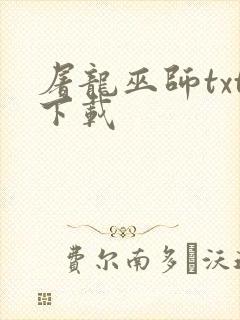 屠龙巫师txt下载