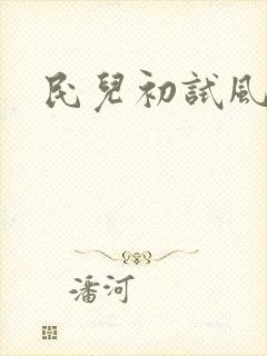 民儿初试风雨录