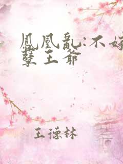凤凰乱:不嫁妖孽王爷