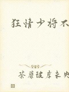 狂情少将不良妻