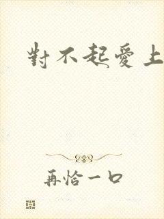 对不起爱上你