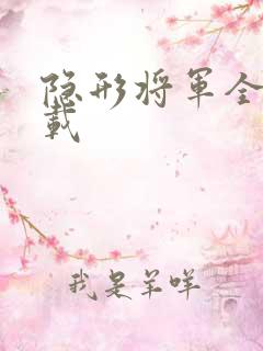 隐形将军全集下载