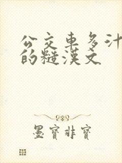 公交车多汁多肉的糙汉文