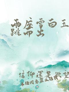 两座雪白玉峰弹跳而出