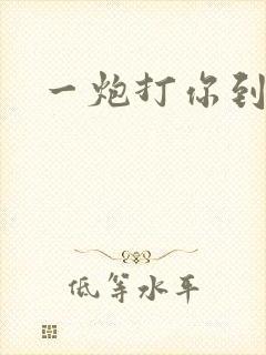 一炮打你到天亮