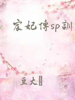 宸妃传sp训诫
