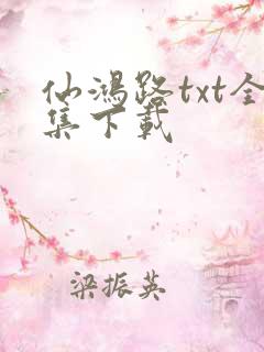 仙鸿路txt全集下载