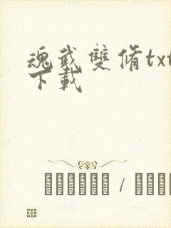 魂武双修txt下载