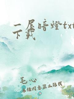 一屋暗灯txt下载