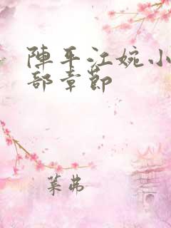 阵平江婉小说全部章节