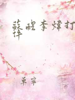 苏醒李炜打架事件