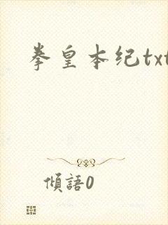 拳皇本纪txt
