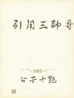 引用三帅哥