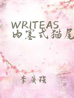 WRITEAS内塞式猫尾