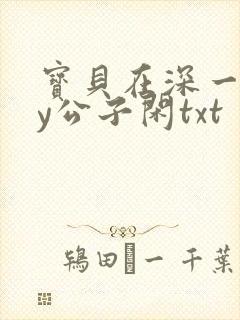 宝贝在深一些by公子闲txt
