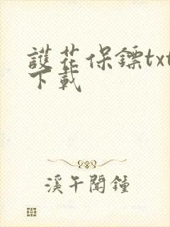 护花保镖txt下载