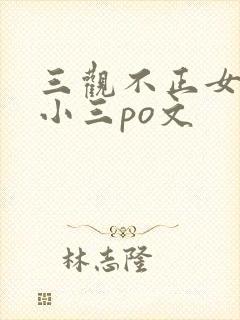 三观不正女主是小三po文