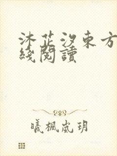 沐芷汐东方逸在线阅读