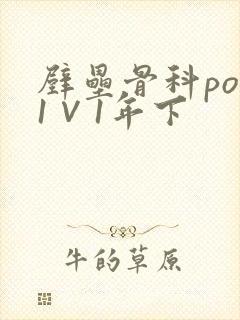 壁垒骨科pop1∨1年下