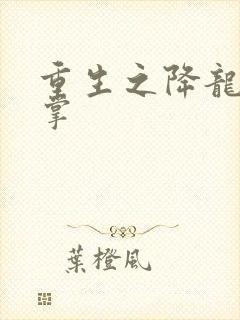 重生之降龙十八掌