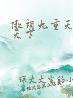 傲视九重天风凌天下