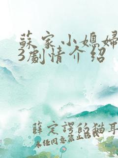 苏家小媳妇1v3剧情介绍