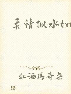 柔情似水txt
