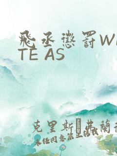 飞丞惩罚WRITE AS