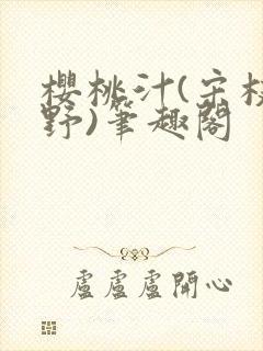 樱桃汁(宋枝江野)笔趣阁