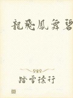 龙飞凤舞碧云天