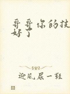 哥哥你的技术太好了