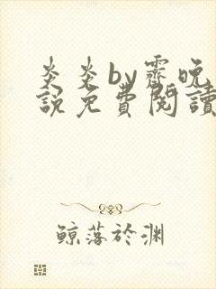 炎炎by霁晚小说免费阅读全文