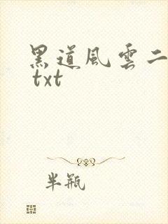 黑道风云二十年 txt