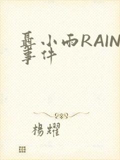 聂小雨RAIN事件