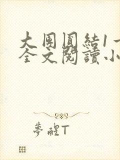 大团圆结1一6全文阅读小说