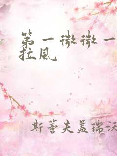 第一微微一笑很拉风