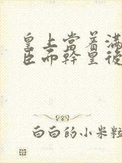 皇上当着满朝大臣面干皇后