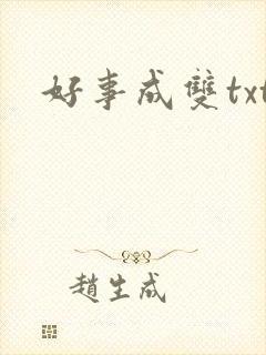 好事成双txt
