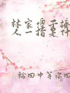 林家傻子接住仙人一指是什么小说