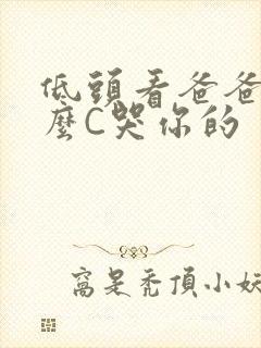 低头看爸爸是怎么C哭你的