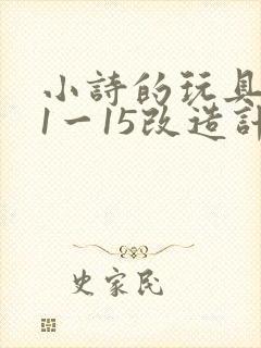 小诗的玩具日记1一15改造计划