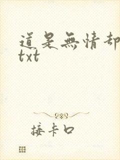 道是无情却有情txt