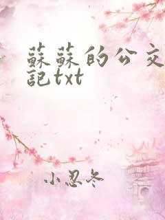 苏苏的公交车日记txt