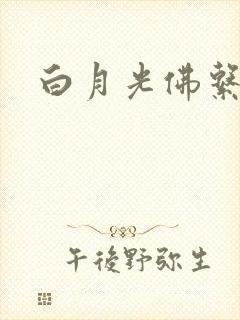 白月光佛系日常